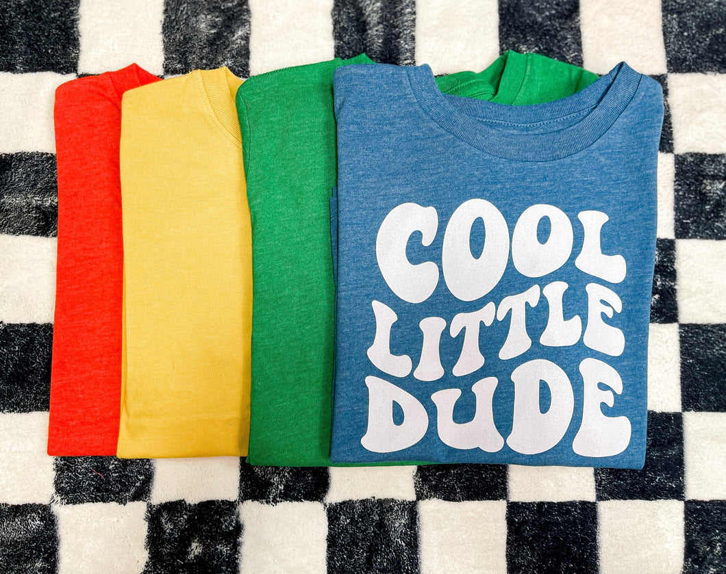 Cool little Dude | Kid's Graphic Tee { Various Colors }