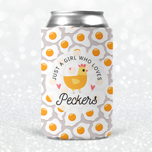 Load image into Gallery viewer, Just A Girl Who Loves Peckers Soft Can Cooler
