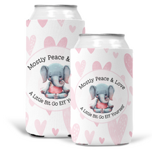 Load image into Gallery viewer, Mostly Peace and Love Soft Can Cooler
