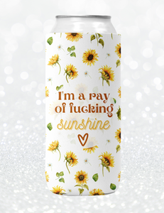 Ray Of Fucking Sunshine Soft Can Cooler