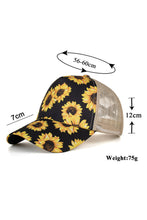 Load image into Gallery viewer, Sunflower Mesh Splicing Criss-Cross Hollow Out Baseball Cap
