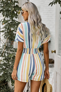 Multicolor Striped Romper