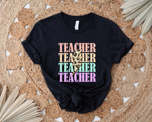 Teacher Bolt Black Graphic Tee