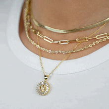 Load image into Gallery viewer, Mini Radiant Initial Necklace
