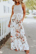 Load image into Gallery viewer, Striped Floral Maxi Dress
