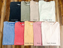 Load image into Gallery viewer, Vintage Like Vinyl CRANBERRY | Mineral Wash Boyfriend Tee
