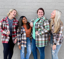 Load image into Gallery viewer, Weekend Getaway | Women&#39;s Flannel Shackets ( 4 Colors )
