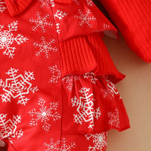 Load image into Gallery viewer, Snowflake Bow Detail Jumpsuit
