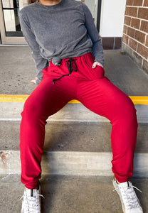 Adult | Red Butter Drawstring Joggers