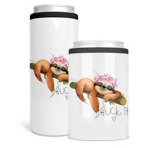 Fuck It Sloth Can Cooler