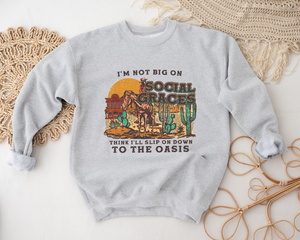 Social Graces Ash Grey Sweatshirt