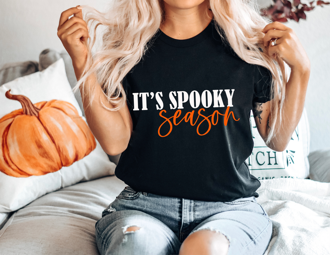 It's Spooky Season Black Graphic Tee