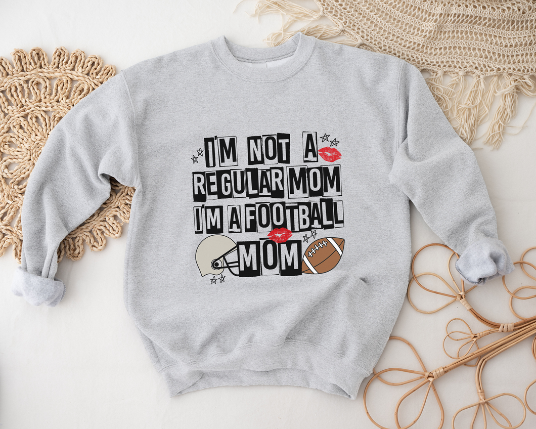 Football Mom Ash Grey Sweatshirt